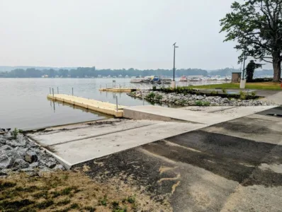 New Bemus Point boat launch ramp complete